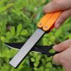 Sevenfly Tool Sharpener Folding Pocket Knife Sharpener Pruners Loppers or Blade Sharpening Stone for Garden Outdoor Kitchen,Orange view 2