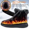 Aomigoct Women Winter Snow Boots: Fur Lined Warm Slip On Boots for Women Waterproof Booties Comfortable Outdoor view 3