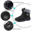 Aomigoct Women Winter Snow Boots: Fur Lined Warm Slip On Boots for Women Waterproof Booties Comfortable Outdoor view 4