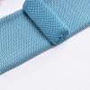 Cooling Towel for Instant Heat Relief, Cool Towel with Carry Bottle, Soft Chilly Towel Easy Carrying and Stay Cool for Yoga, Golf, Gym, Camping, Running, Workout & More Activities 3PCS Light blue view 3