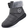 Aomigoct Women Winter Snow Boots: Fur Lined Warm Slip On Boots for Women Waterproof Booties Comfortable Outdoor