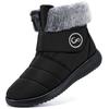 Aomigoct Women Winter Snow Boots: Fur Lined Warm Slip On Boots for Women Waterproof Booties Comfortable Outdoor view 1