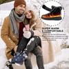Aomigoct Women Winter Snow Boots: Fur Lined Warm Slip On Boots for Women Waterproof Booties Comfortable Outdoor view 2