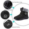Aomigoct Women Winter Snow Boots: Fur Lined Warm Slip On Boots for Women Waterproof Booties Comfortable Outdoor view 4