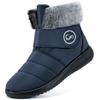 Aomigoct Women Winter Snow Boots: Fur Lined Warm Slip On Boots for Women Waterproof Booties Comfortable Outdoor view 1