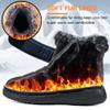 Aomigoct Women Winter Snow Boots: Fur Lined Warm Slip On Boots for Women Waterproof Booties Comfortable Outdoor view 3