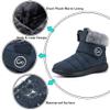 Aomigoct Women Winter Snow Boots: Fur Lined Warm Slip On Boots for Women Waterproof Booties Comfortable Outdoor view 4