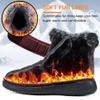 Aomigoct Women Winter Snow Boots: Fur Lined Warm Slip On Boots for Women Waterproof Booties Comfortable Outdoor view 4