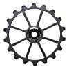 TUCKE Bicycle Ceramic Rear Guide Wheel 18T gear ratio aluminum alloy bike bearing Rear chain wheel for MTB rod cycling accessories (Black 18T) view 1