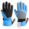 WALSKING Kids Ski Gloves-3M Thinsulate Waterproof Cold Weather Winter Snow Gloves for Skiing,Snowboarding-Fits Boys and Girls Youth view 1