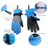 WALSKING Kids Ski Gloves-3M Thinsulate Waterproof Cold Weather Winter Snow Gloves for Skiing,Snowboarding-Fits Boys and Girls Youth view 4