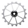 TUCKE Bicycle Ceramic Rear Guide Wheel 18T gear ratio aluminum alloy bike bearing Rear chain wheel for MTB rod cycling accessories (Silver 18T) view 1