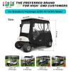 10L0L 2 Passenger Deluxe Golf Cart Driving Enclosure for EZGO TXT and RXV Model, 4-Sided Clear Window 600D Rain Cover All Weather Windproof Waterproof view 2