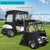 10L0L 2 Passenger Deluxe Golf Cart Driving Enclosure for EZGO TXT and RXV Model, 4-Sided Clear Window 600D Rain Cover All Weather Windproof Waterproof view 3