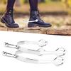 Pssopp Round Spurs Stainless Steel Smooth English Spur Light Weight Polish for Equestrian Boots Men Women Horsemanship Lovers view 2