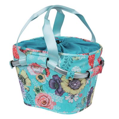 Basil B.V. Unisex Adult Bloom Field Pannier Rack Bags, Sky Blue, 27 x 37 x 25 cm