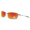Bwake Replacement Lenses for Oakley Square Whisker Sunglasses - Fire Red POLARIZED view 2