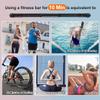 Fitness Exercise Bar,Elastic Fitness Bar,High Frequency Vibration Training Fat Buring Workout Bar for Yoga Pilates Sports,Power Twister for Arm,Abdominal Muscles Strength Exercises in Home Gym view 4