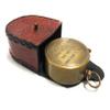 Antique Brass Compass with Leather Case, Nautical Navy Personalized Souvenir Compass, Confirmation, Baptism, Uplifting, Heavenly, Motivational Gift of Faith, Camping, Travelling, Boating Equipment view 2