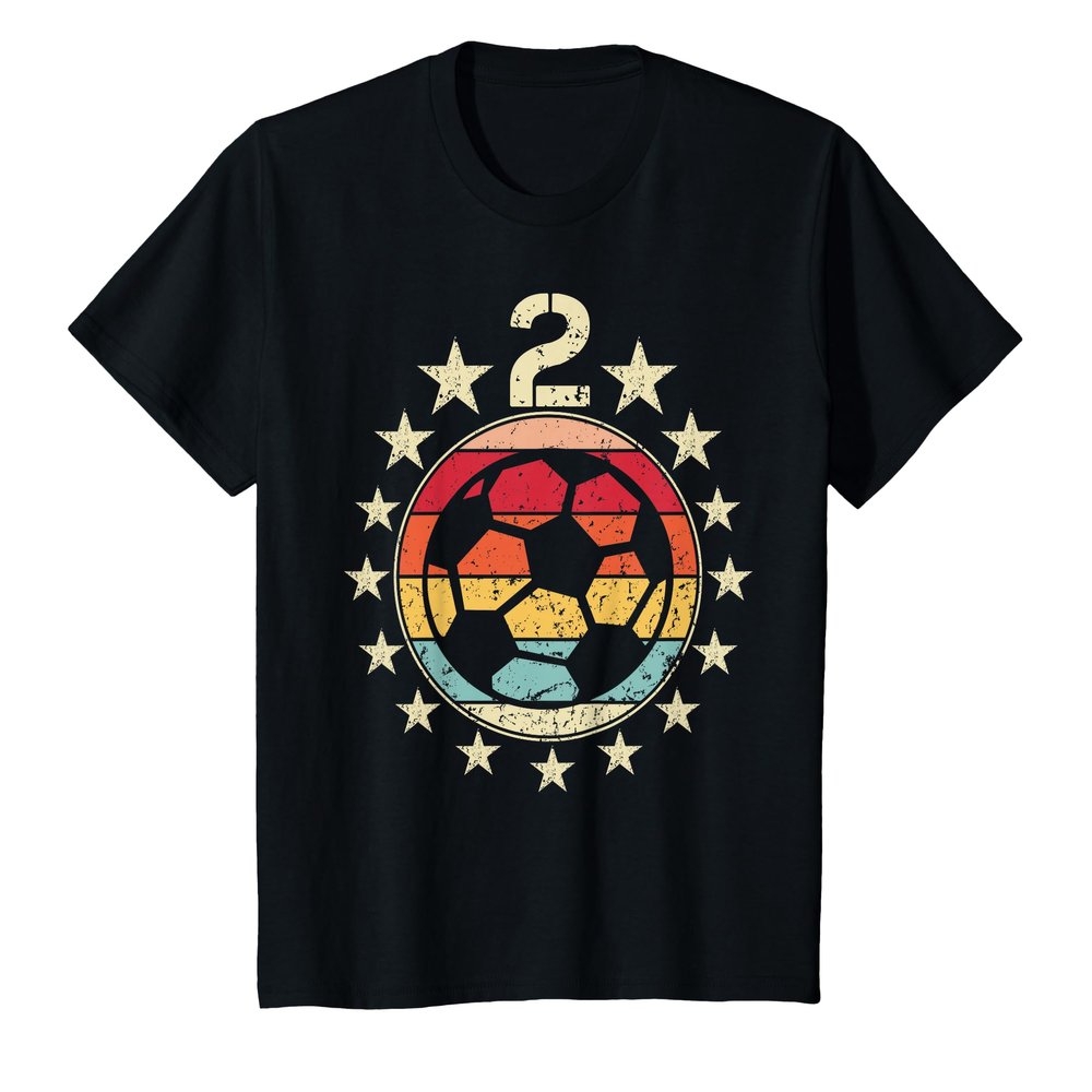2nd Birthday Soccer Second 2 Year Old Birthday Boy Girl T-Shirt