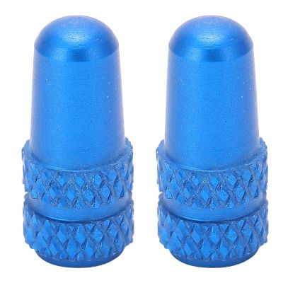 Bicycle Valve Stem, Aluminum Alloy Lightweight Durable Bike Valve 2Pcs Light Blue for Mountain Bikers Road Cyclists Daily Maintenance