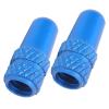 Bicycle Valve Stem, Aluminum Alloy Lightweight Durable Bike Valve 2Pcs Light Blue for Mountain Bikers Road Cyclists Daily Maintenance view 2