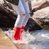 NORTY Waterproof Rain Boots for Women Size 11, Mid Calf Rain Shoes, Slip-Resistant, Comfortable Rainboots, Stylish Outdoor Garden Boots, Glossy Navy Horses, 11.25" Shaft view 2