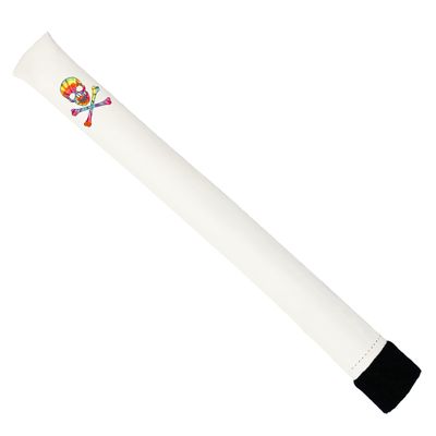 Sunfish Tie Dye Skull and Crossbones Leather Golf Alignment Stick Cover Holds 2 Sticks