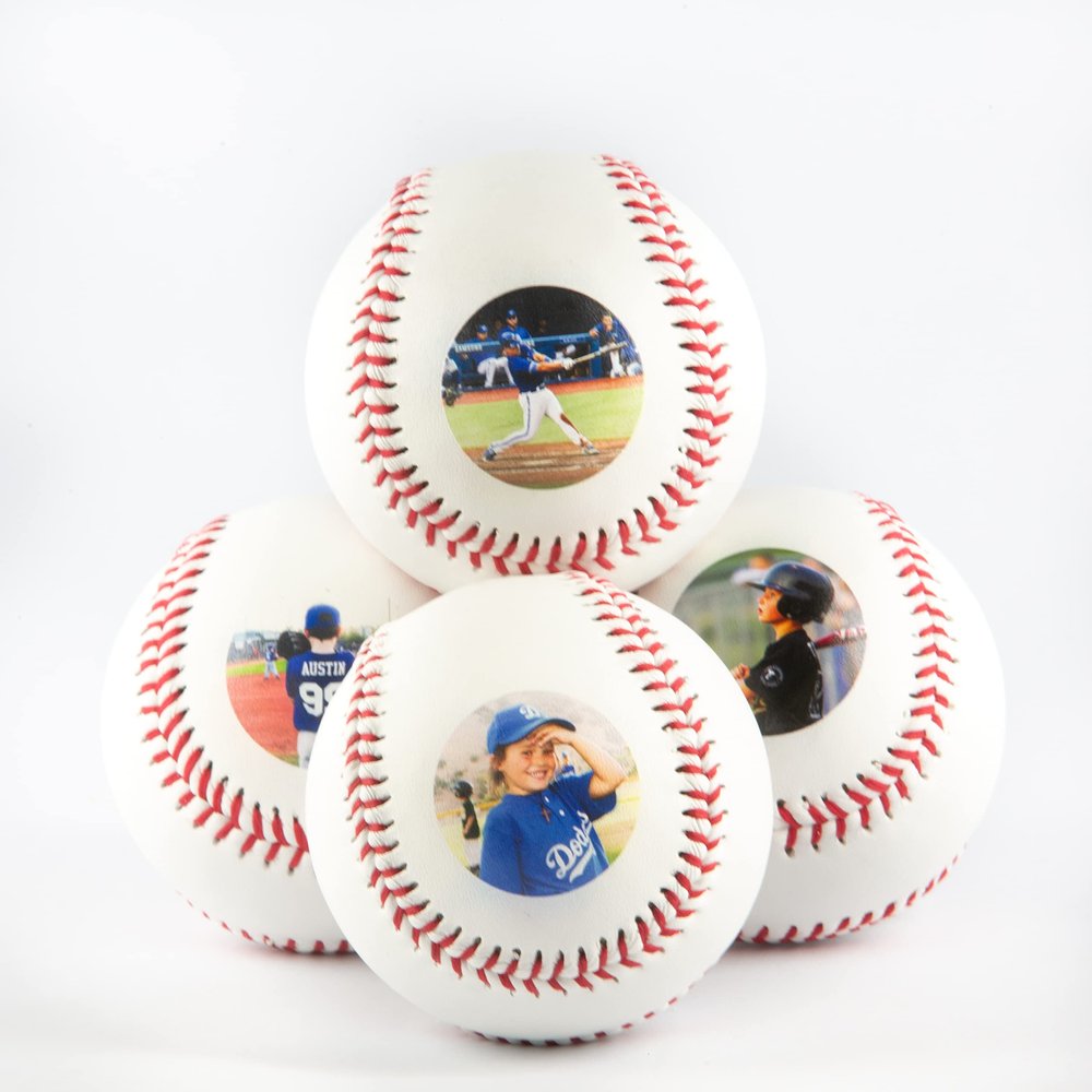Personalized Photo Printed Baseball Gift, Custom Practice Baseball Best Gift - Official Size- Use Your Photo or Logo Baseball Birthday Gift Holiday Present for The Best Dad