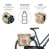 Basil Bloom Field Double Bicycle Bag, Honey Yellow, 28-35 litres, Recycled PET Polyester, Without MIK view 2