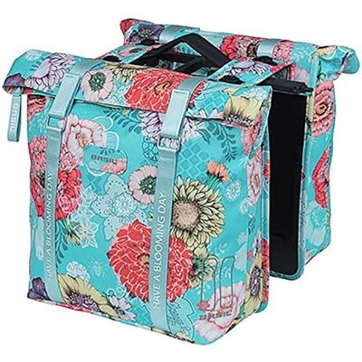 Basil Unisex Adult's Bloom Field Mik Pannier Rack Bags, Sky Blue, Mit