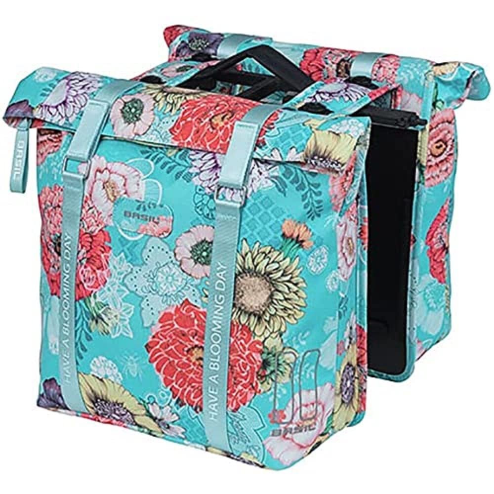 Basil Unisex Adult's Bloom Field Mik Pannier Rack Bags, Sky Blue, Mit