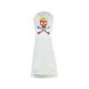 Tie Dye Skull and Crossbones Sunfish Leather Fairway Golf Club Headcover view 1