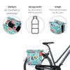 Basil Unisex  Adult's Bloom Field Pannier Rack Bags, Sky Blue, Ohne MIK, (18156) view 2
