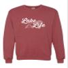 Go All Out 3X-Large Vintage Heather Red Adult Lake Life Fashion Summer Boating Sweatshirt Crewneck view 2