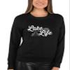 Go All Out Large Black Adult Lake Life Fashion Summer Boating Sweatshirt Crewneck view 4