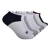 Fila womens No Show Socks, White Multi Colorblock (10 Pack), One Size US view 1