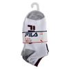 Fila womens No Show Socks, White Multi Colorblock (10 Pack), One Size US view 3