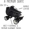 VNLA Junior Tuxedo Jam Skates - Indoor Unisex Roller Skates for Tricks, Jam and Speed Skating - Mens 4 / Ladies 5 view 3