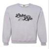 Go All Out Medium Athletic Heather Adult Lake Life Fashion Summer Boating Sweatshirt Crewneck view 2