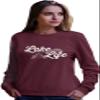 Go All Out X-Large Maroon Adult Lake Life Fashion Summer Boating Sweatshirt Crewneck view 1
