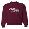 Go All Out X-Large Maroon Adult Lake Life Fashion Summer Boating Sweatshirt Crewneck view 2