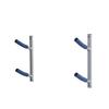 SPAREHAND Double Wall Mount Storage Rack - Heavy Duty 9-Inch Cradle Arms with Push Pin Button - 2-Tier Storage System for Surfboards, Wakeboards, Skateboard & Skis - Ideal for Home & Garage Display view 1