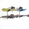 SPAREHAND Double Wall Mount Storage Rack - Heavy Duty 9-Inch Cradle Arms with Push Pin Button - 2-Tier Storage System for Surfboards, Wakeboards, Skateboard & Skis - Ideal for Home & Garage Display view 3