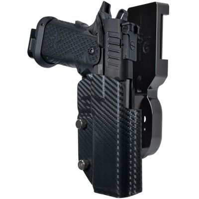 Pro Heavy Duty Competition Holster fits Staccato P (Right-Hand Draw, Black/Carbon Fiber)