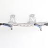 SPAREHAND Single Wall Mount Rack  Heavy Duty 15-Inch Cradle Arms with PVC Padding  1-Tier Storage System for 1 SUP, Surfboard, Wakeboards & Skis  Ideal for Home & Garage Display, Blue Pads on White