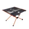 Cascade Mountain Tech Ultralight Camp Table - Lightweight for Backpacking, Camping, Sporting Events, Beach, and Picnics with Carry Bag - Black/Orange view 1
