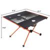 Cascade Mountain Tech Ultralight Camp Table - Lightweight for Backpacking, Camping, Sporting Events, Beach, and Picnics with Carry Bag - Black/Orange view 3