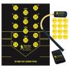 Rope Bat - The Original Patented Rope Bat Swing Trainer w/ 12 Soft Training Balls & Home Plate Learning Station - Baseball & Softball Swing Trainer, Training Tool, Batting Aid view 1