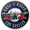Guns N Roses Men's Los Angeles Silver Embroidered Patch Silver view 1